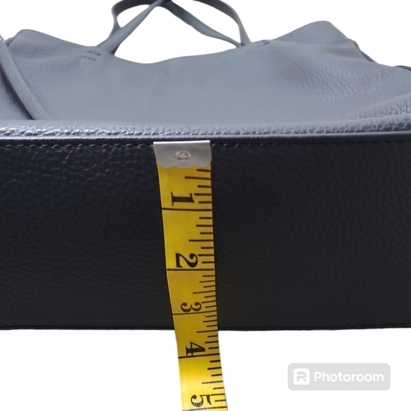 Viola Castellani Black Pebble Italian Leather Shoulder Tote Bag - Picture 13 of 16